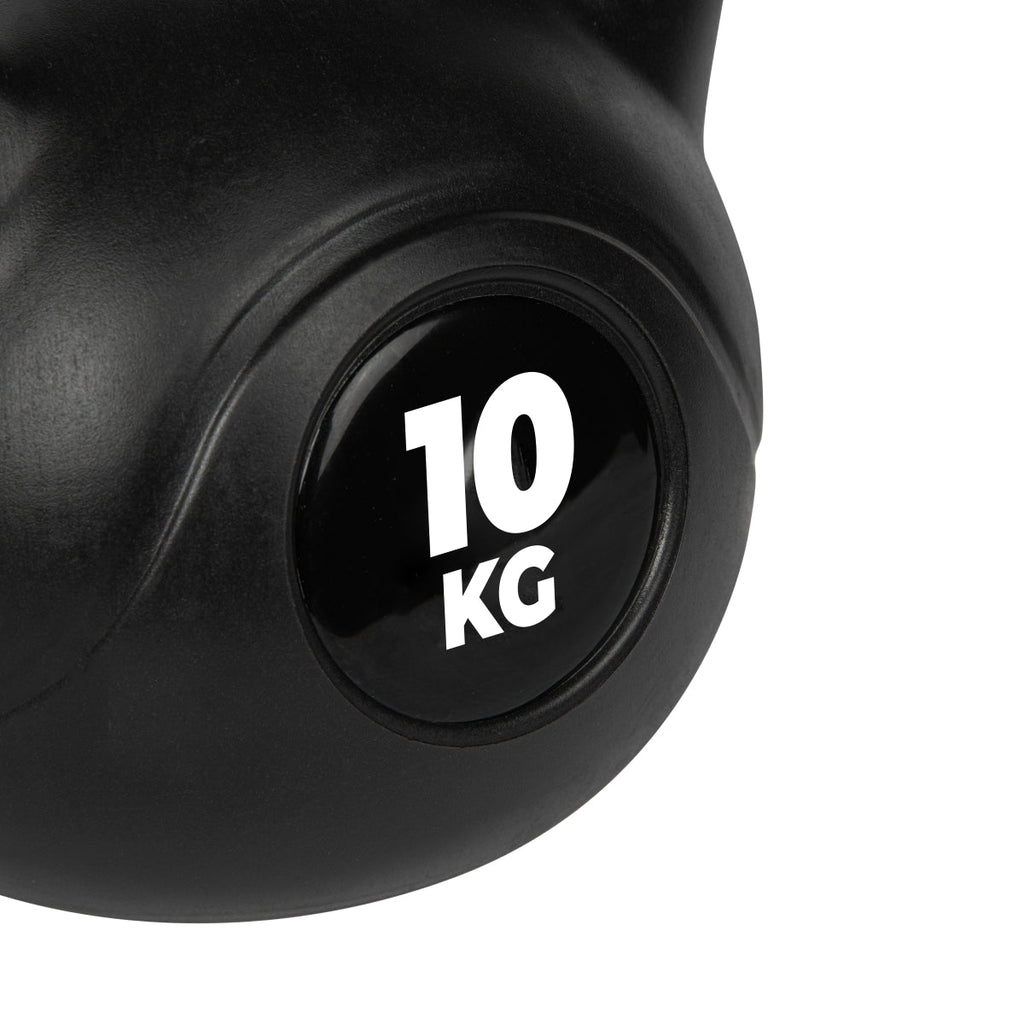 VirtuFit PVC Kettlebell - 10 kg - Zwart