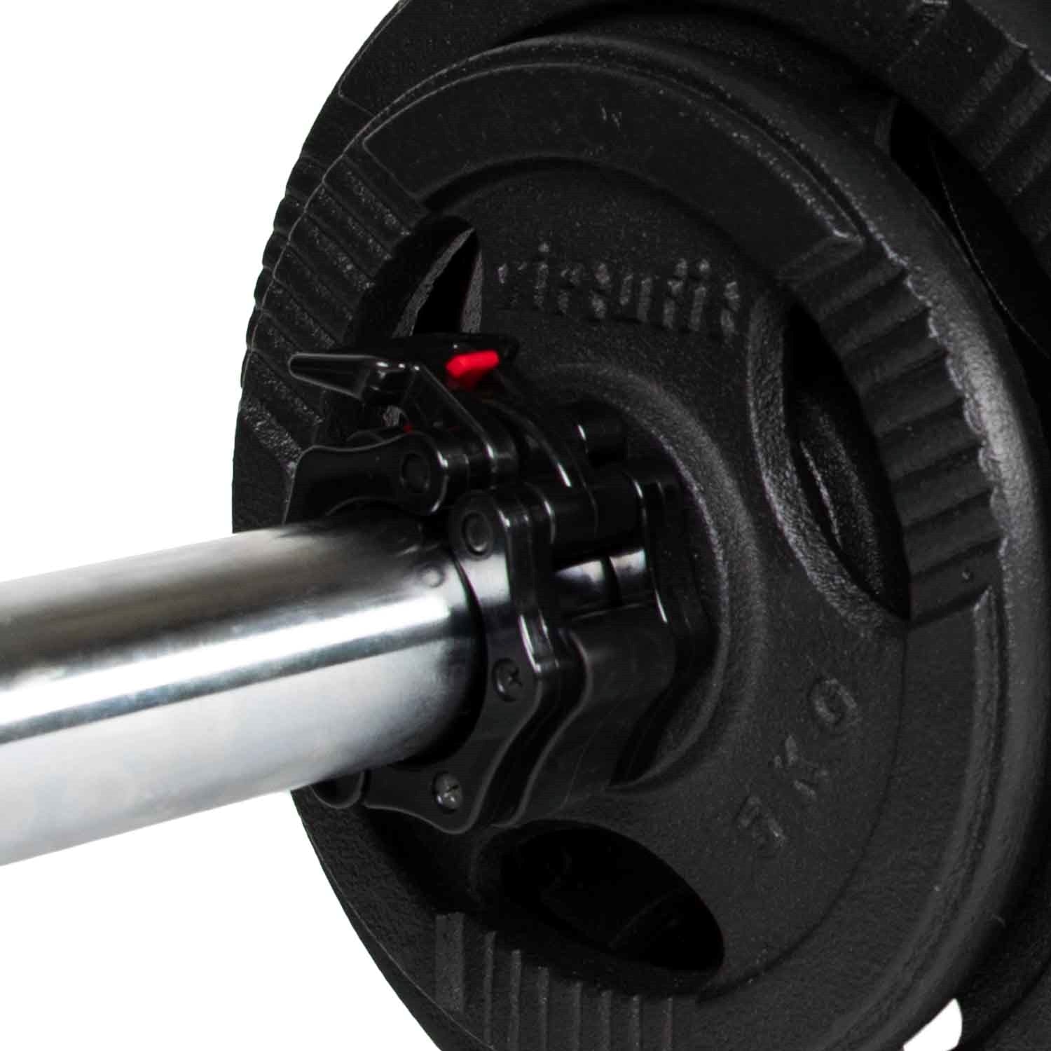 VirtuFit Olympische Gietijzeren Halterset - 90 kg