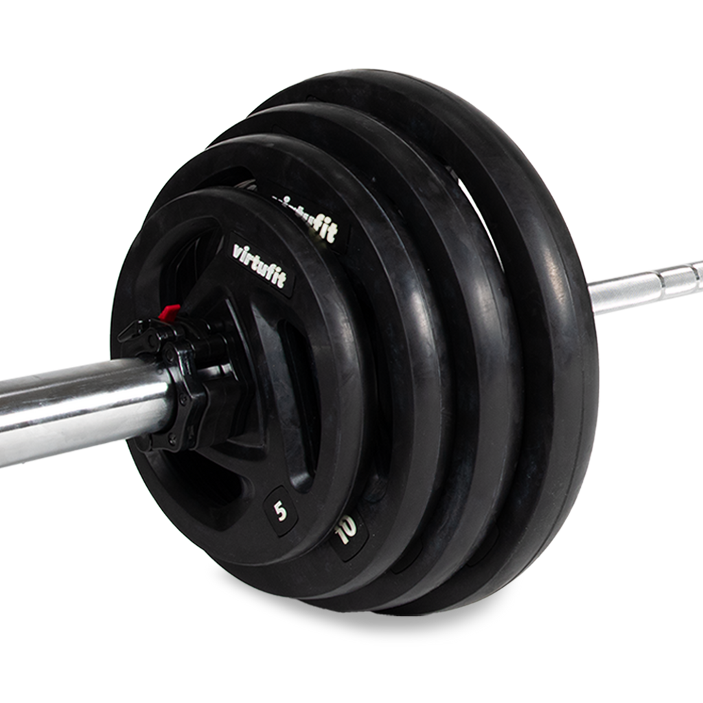 VirtuFit Olympische Rubberen Halterset - 120 kg