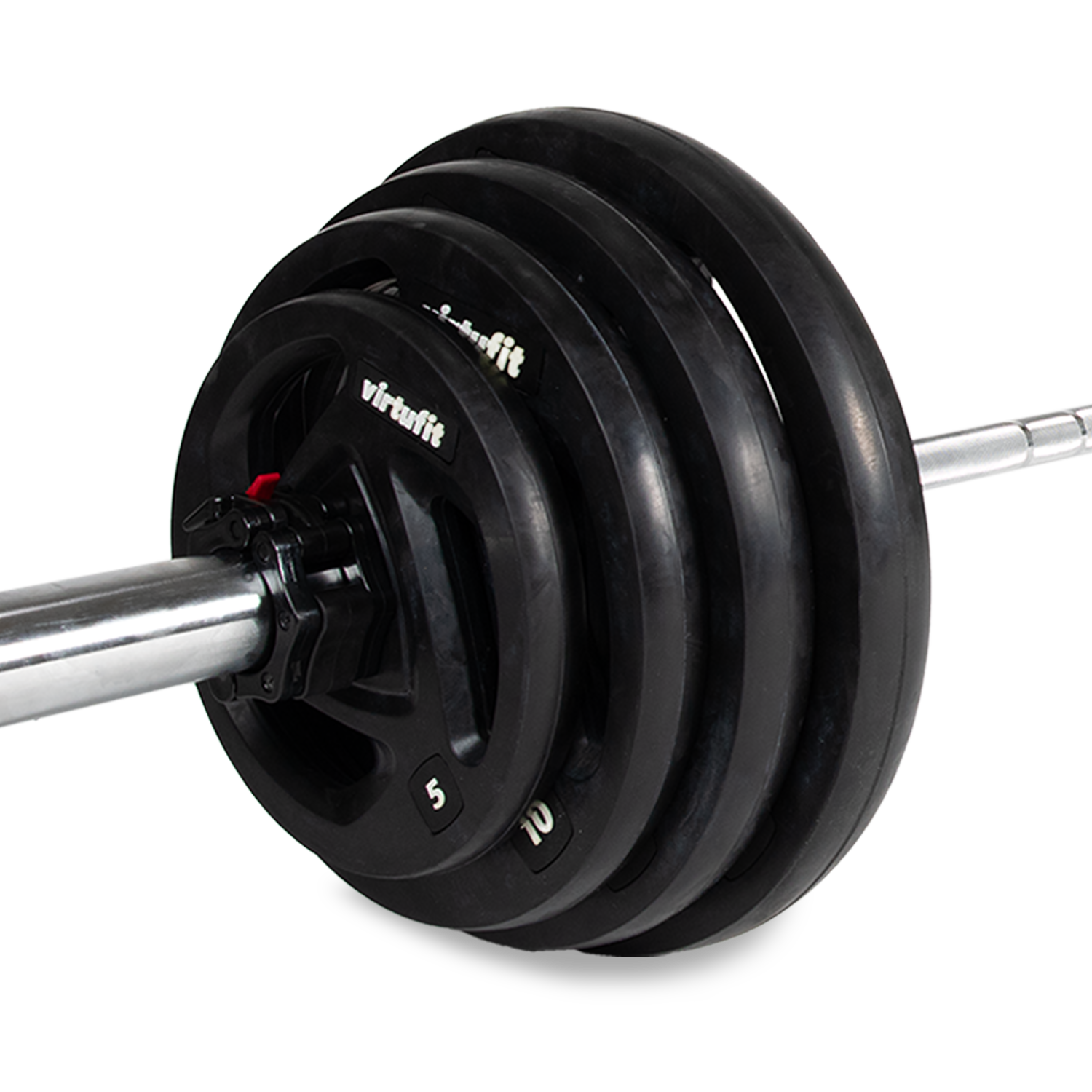 VirtuFit Olympische Rubberen Halterset - 120 kg