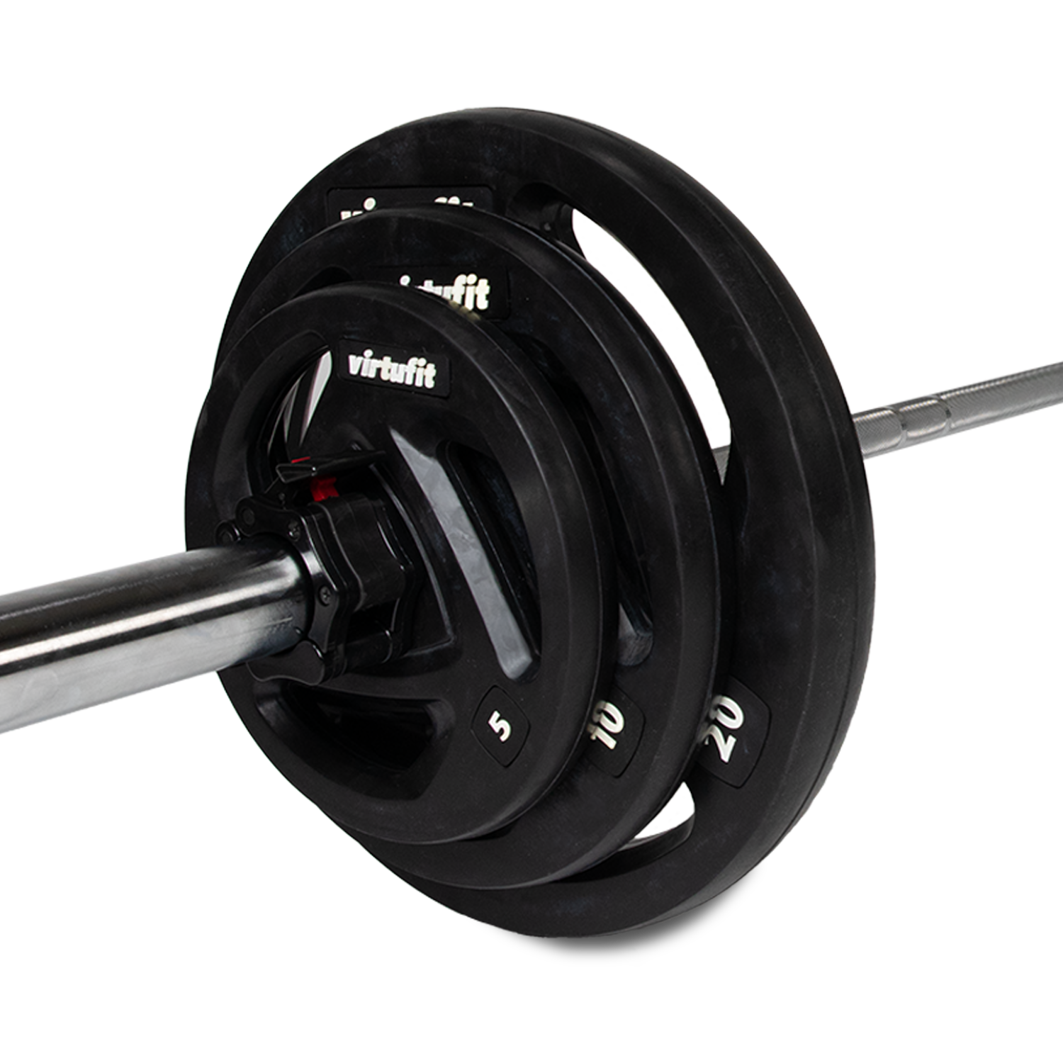 VirtuFit Olympische Rubberen Halterset - 90 kg