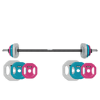 VirtuFit Aerobic Pump Set Pro Rubber - 20 kg - Gekleurd - Tweedekans