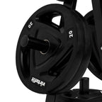 VirtuFit Halterschijf Opbergrek + Rubberen Halterschijf - 150 kg