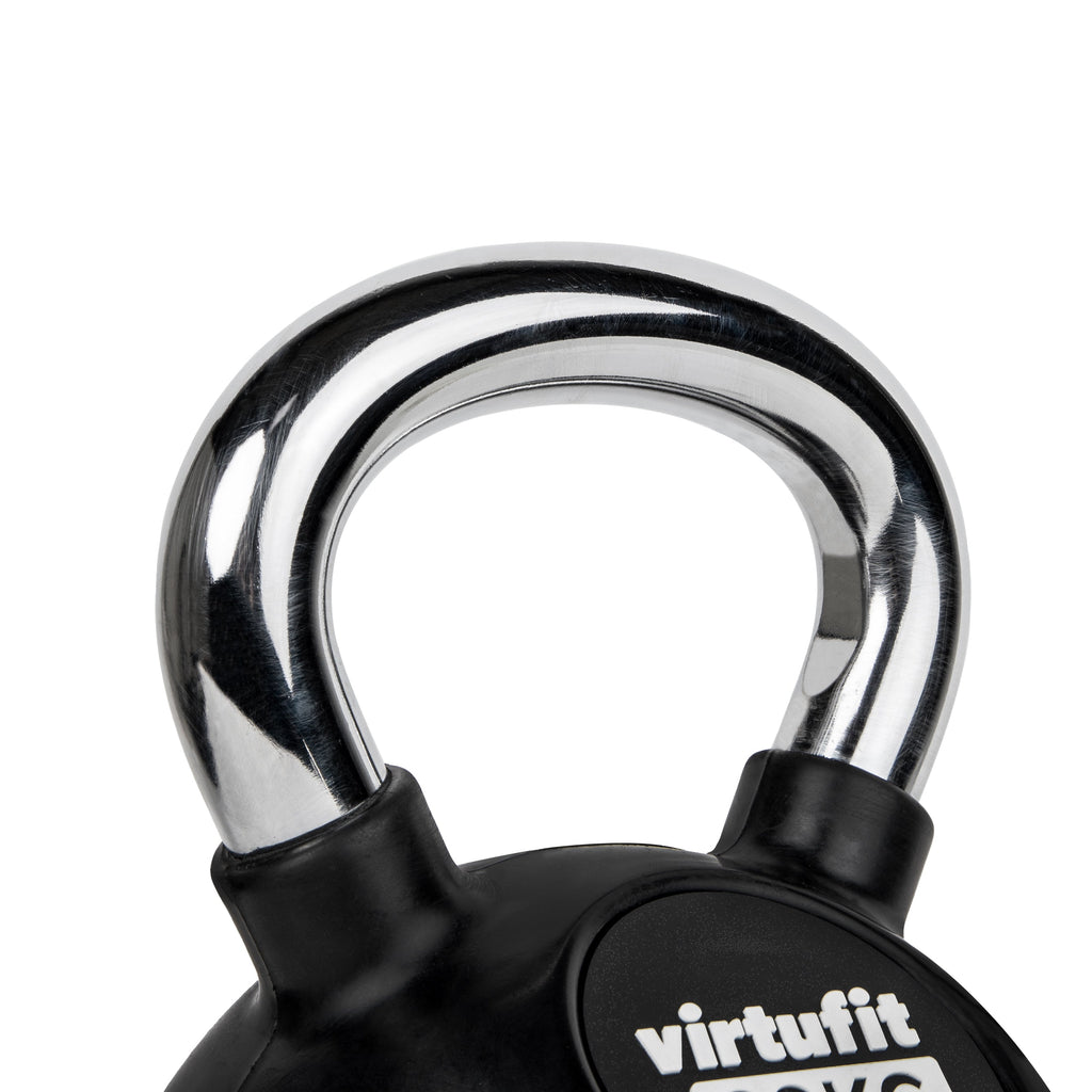 VirtuFit Kettlebell - Rubber/Chroom - 4 kg