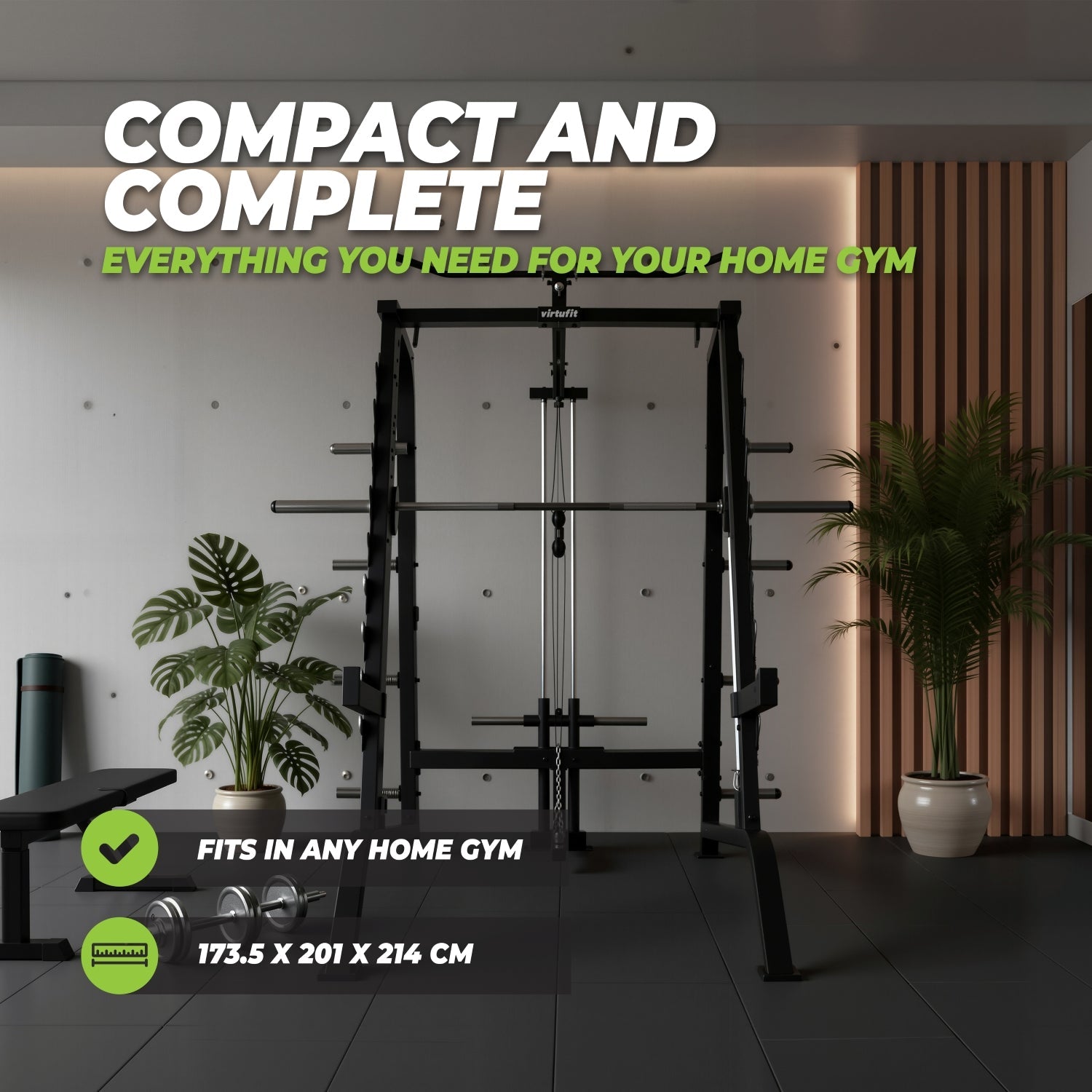 VirtuFit SM100 Smith Machine - Inclusief Pulley Station - Krachtstation
