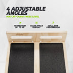 VirtuFit Slant Board - 4 standen - Hout