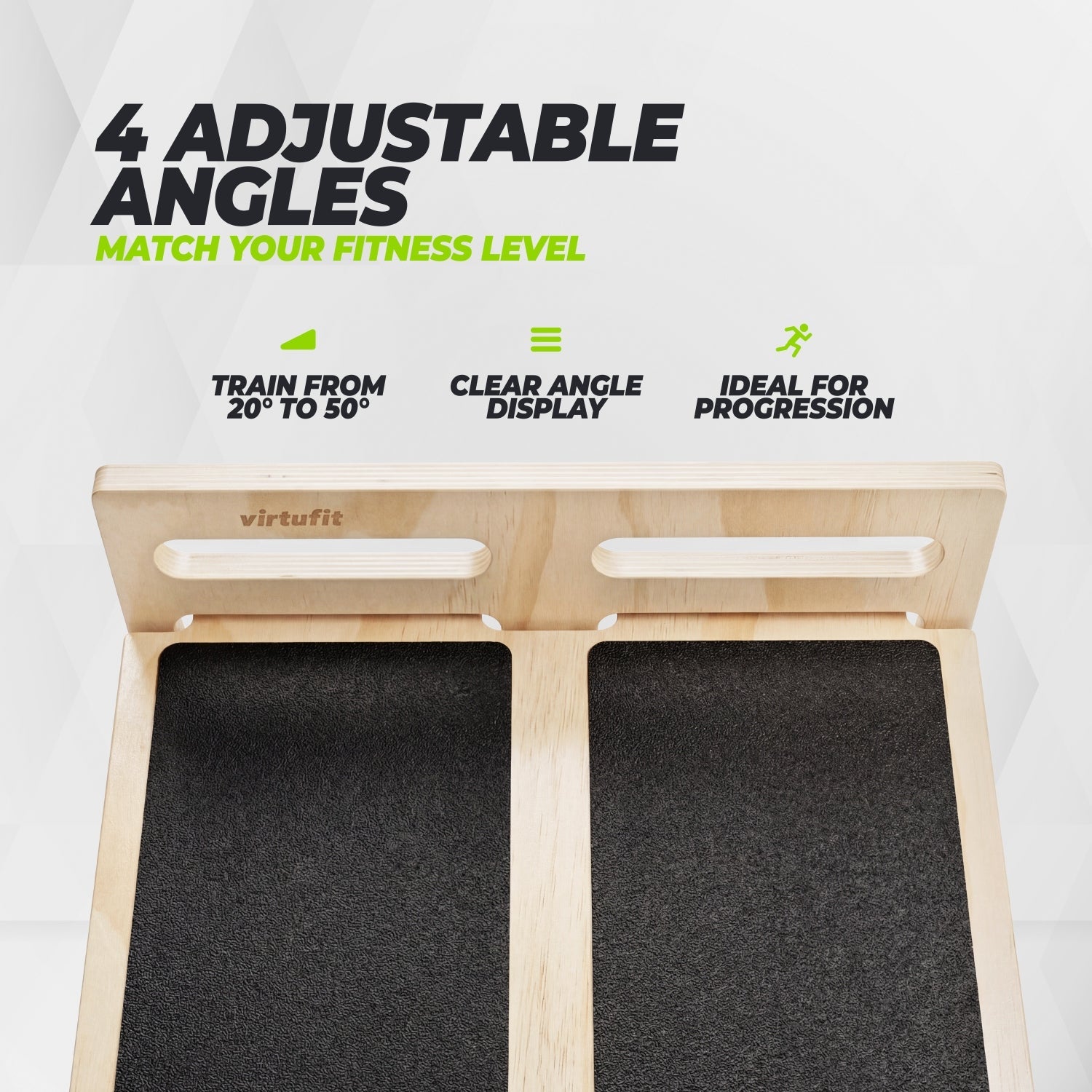 VirtuFit Slant Board - 4 standen - Hout