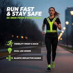 VirtuFit Reflecterend Veiligheidsvest met LED - Verlicht Hardloopvest