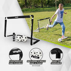 VirtuFit Kinder Voetbaldoelen Set met 2 Ballen en Pomp - Voetbalgoals - 92 x 64 cm