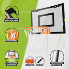 VirtuFit Pro Mini Basketbalbord met 2 Ballen en Pomp - Zwart