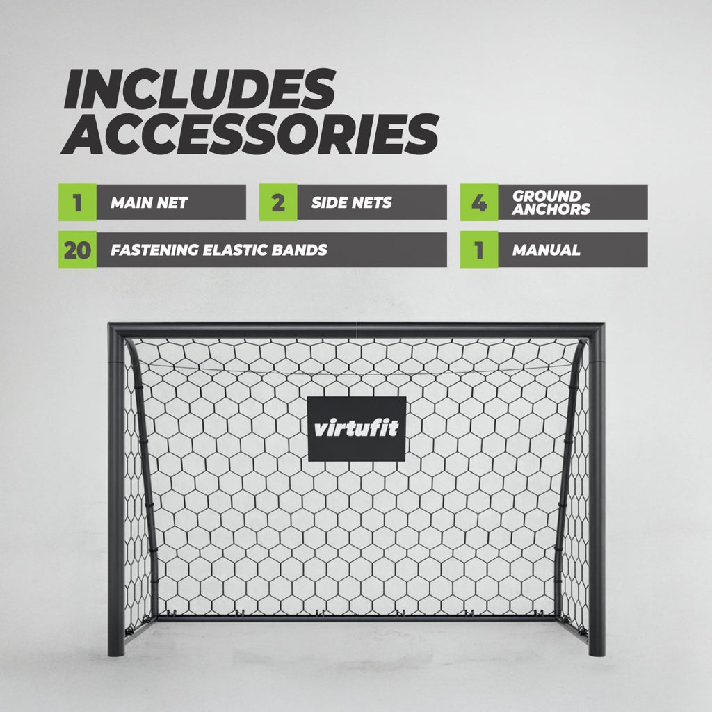 VirtuFit Voetbaldoel Premium - Heavy Duty Voetbal Goal - 120 x 80 x 60