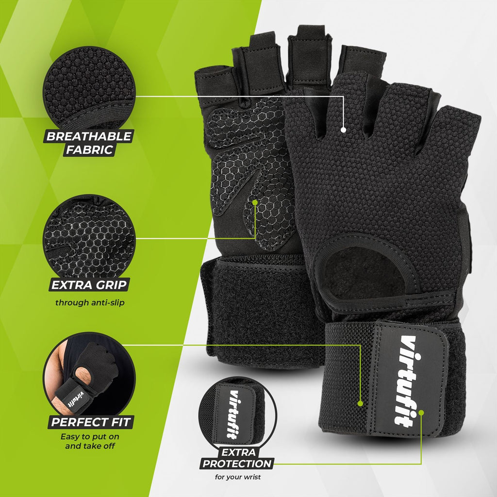 VirtuFit Fitnesshandschoenen Pro met Wristwrap