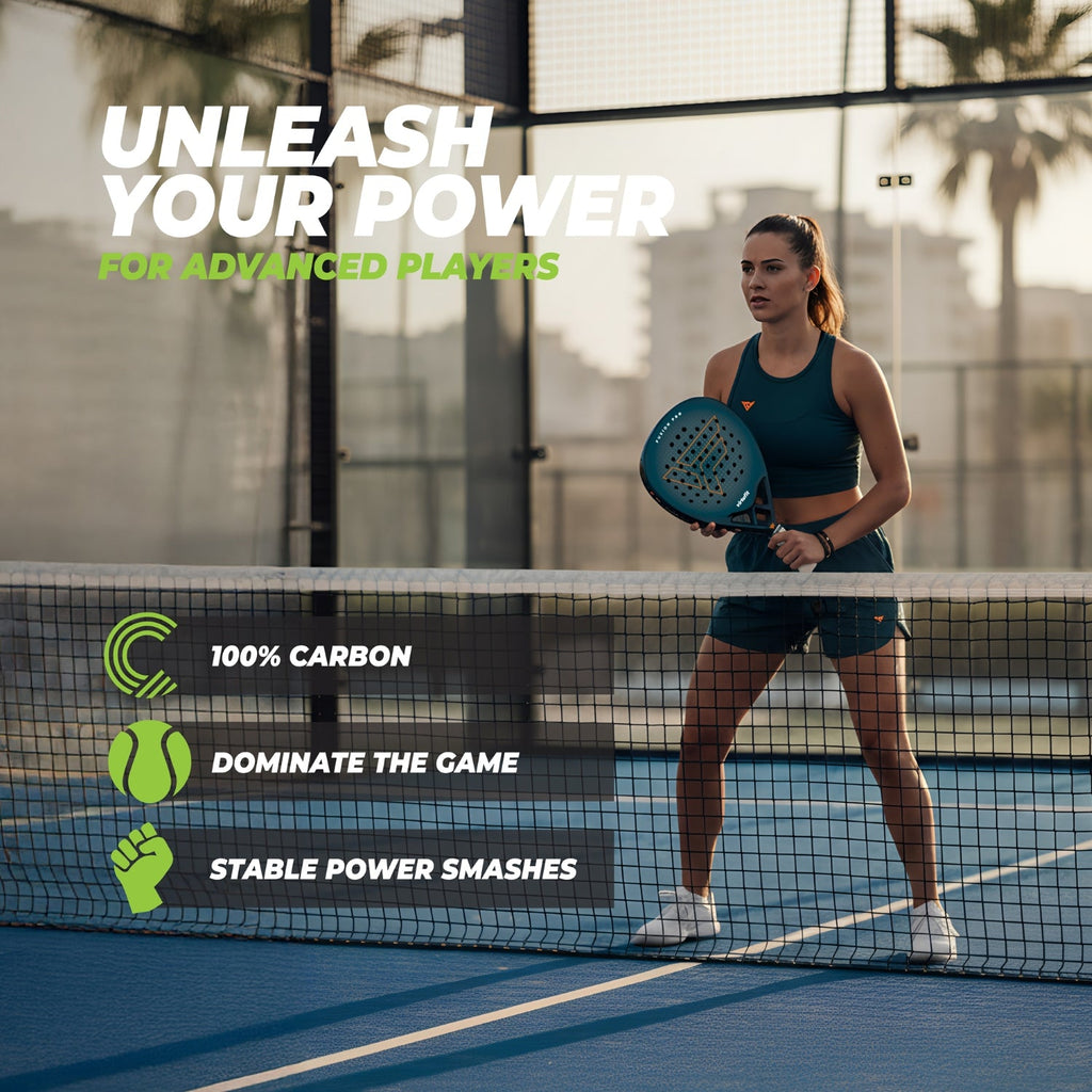 VirtuFit Fusion Pro Padel Set - Deep Teal