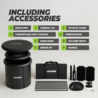 VirtuFit IJsbad XXL - 375 Liter - Antraciet - Inclusief accessoires