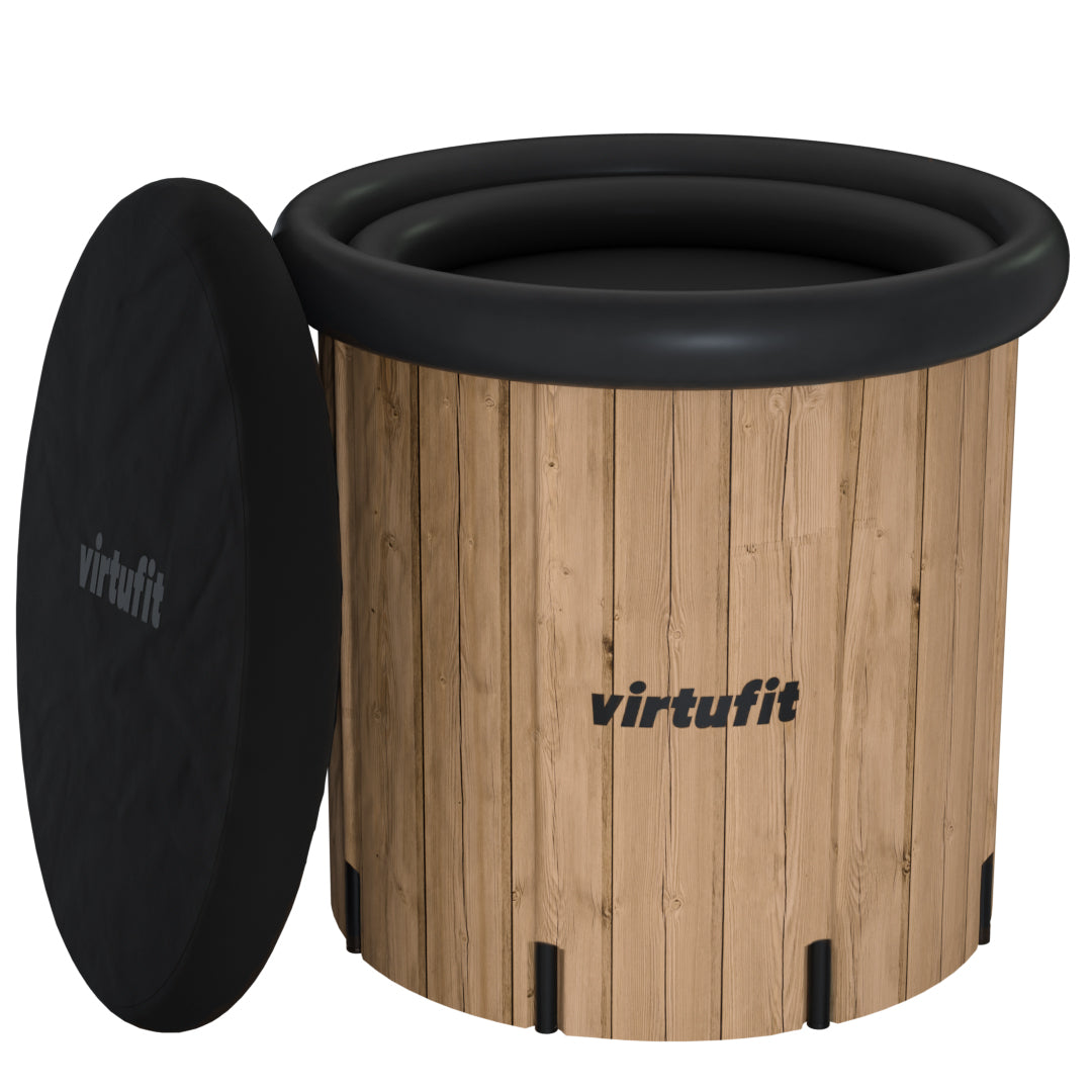 VirtuFit IJsbad XXL - 375 Liter - Wood Look - Inclusief accessoires - Tweedekans