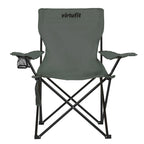 VirtuFit Opvouwbare Camping Stoel - Strandstoel - Grijs