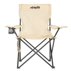 VirtuFit Opvouwbare Camping Stoel - Strandstoel - Beige