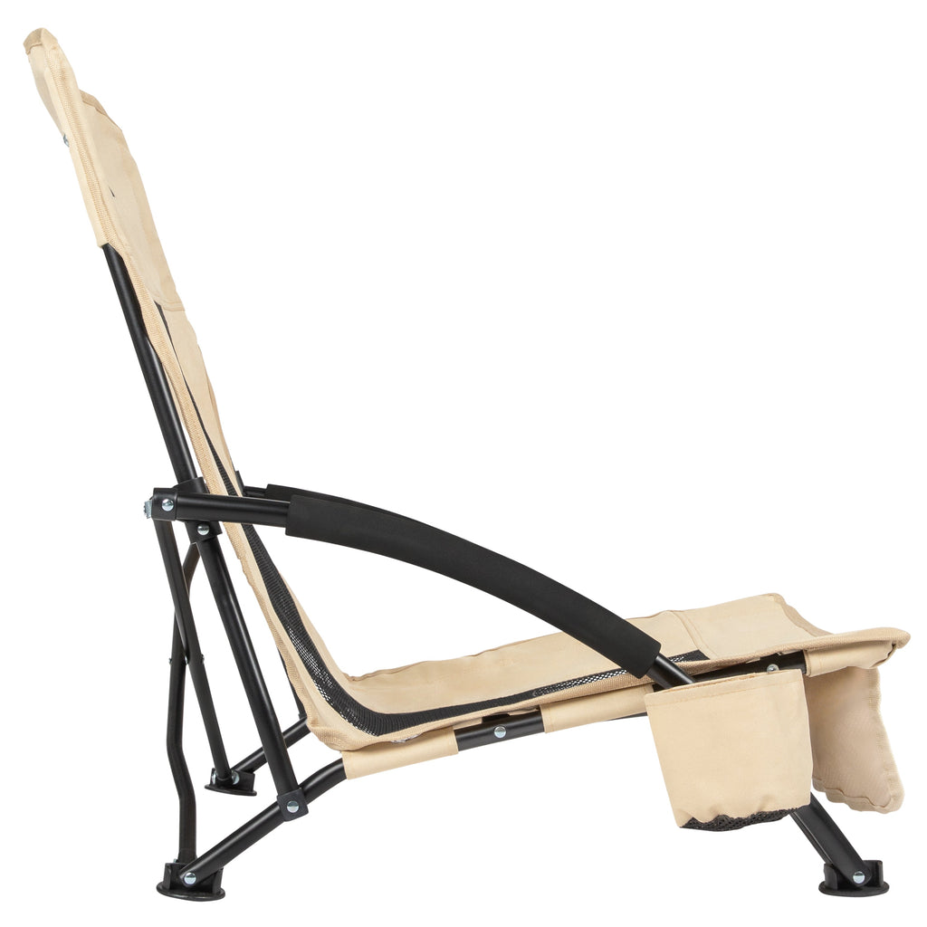 VirtuFit Strandstoel opvouwbaar - Campingstoel - Beige