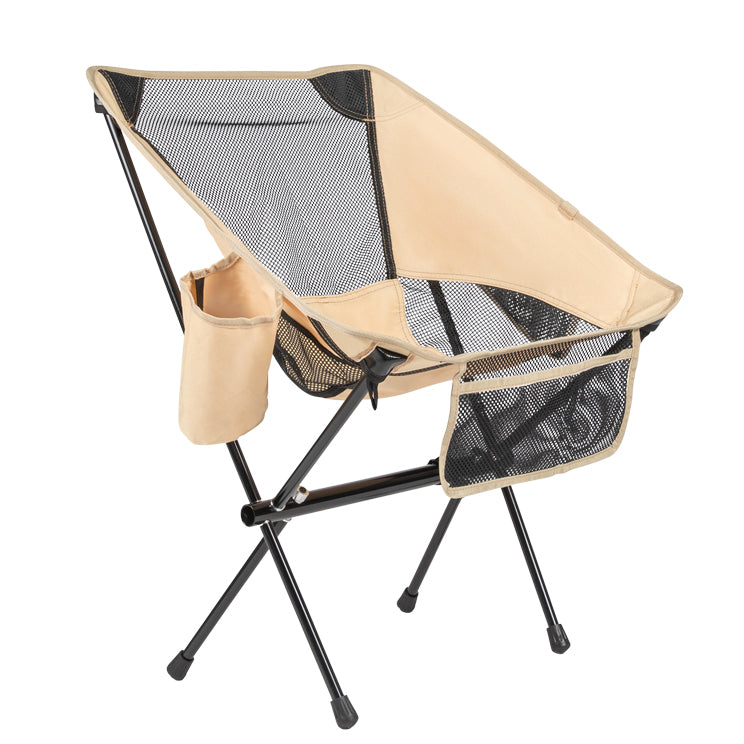 VirtuFit Camping Stoel Compact - Strandstoel - Opvouwbaar - Beige
