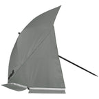VirtuFit Strandparasol - Windscherm - Strandtent - 160 cm - Grijs