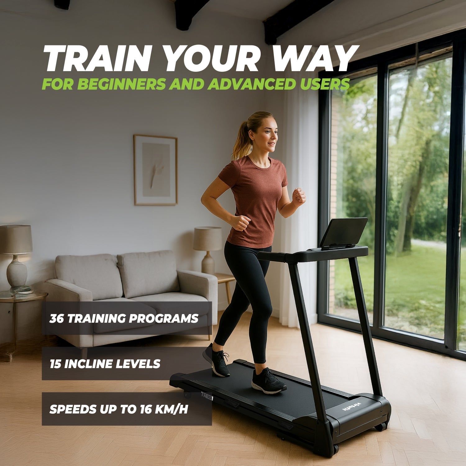 VirtuFit TR90i Loopband - inklapbaar - voor thuis (2026 model)