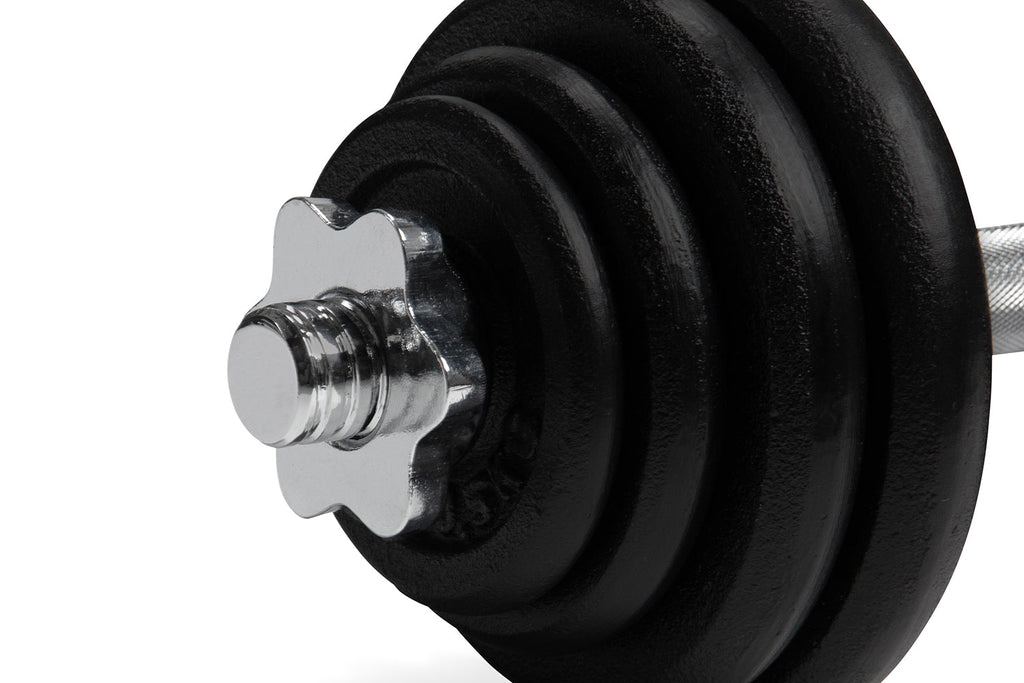 VirtuFit Dumbbellset Pro - Verstelbare Halterset - Gietijzer - 2 x 15 kg