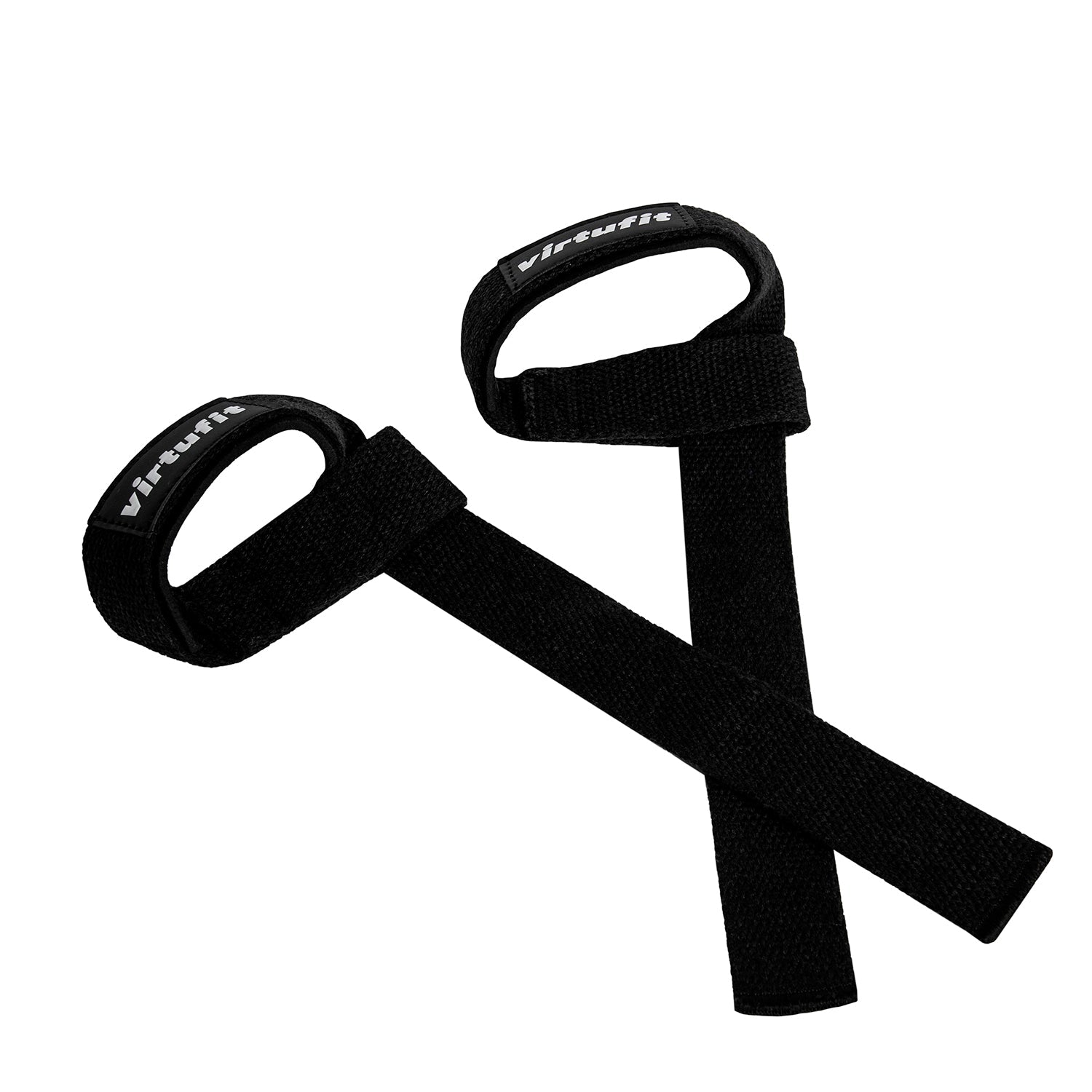 VirtuFit Padded Lifting Straps - Katoen - Zwart
