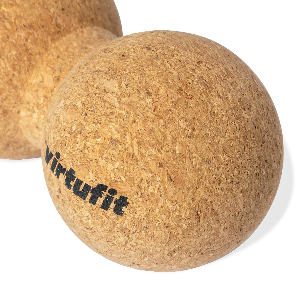 VirtuFit Premium Kurk Peanut Ball - Dual Massagebal - Ecologisch