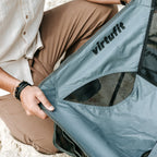VirtuFit Camping Stoel Compact - Strandstoel - Opvouwbaar - Zwart