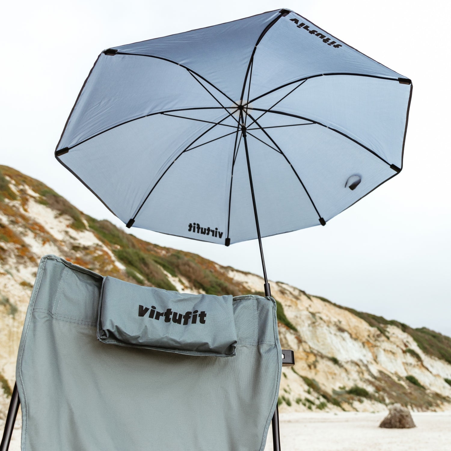 VirtuFit Universele Stoelparasol - Zwart