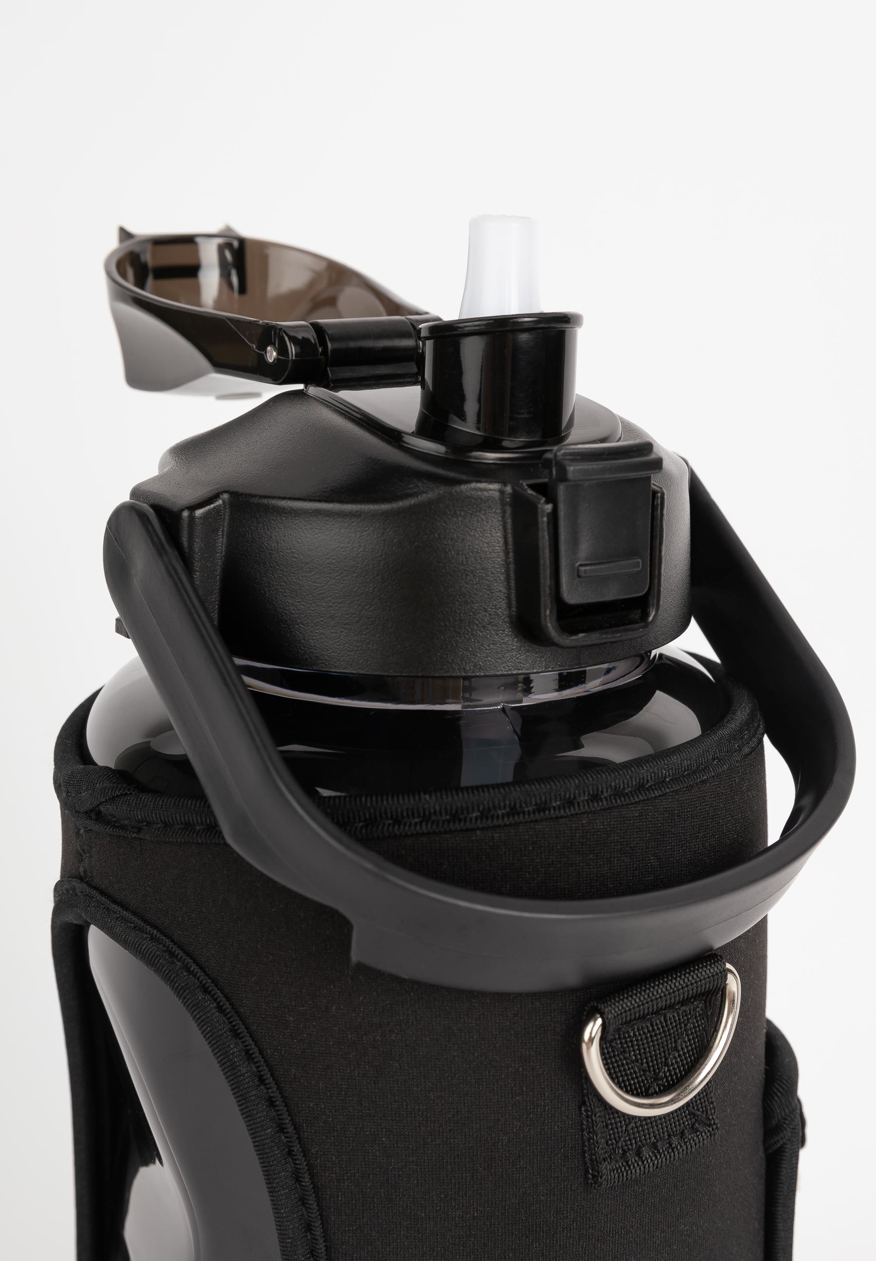 Gorilla Wear Waterfles met Sleeve - Zwart - 2 L