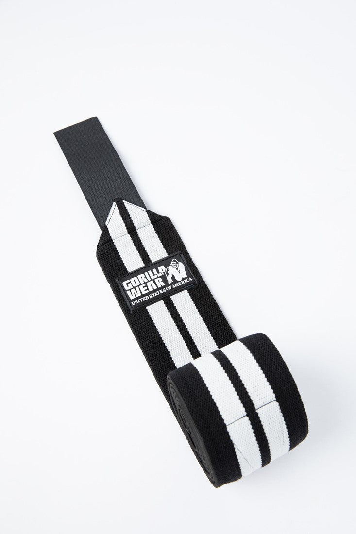 Gorilla Wear Knee Wraps - Zwart/Wit