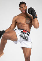Gorilla Wear Piru Muay Thai Shorts - Wit/Zwart