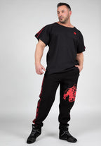 Gorilla Wear Buffalo Old School Workout T-Shirt - Zwart/Rood