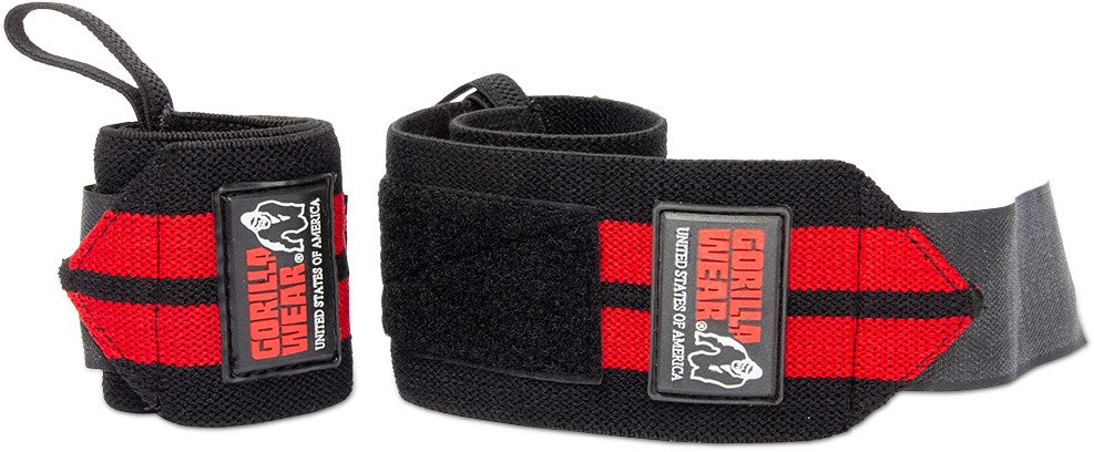 Gorilla Wear Wrist Wraps Pro - Zwart/Rood