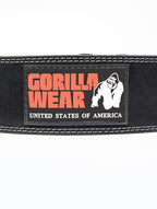 Gorilla Wear Halterriem - 4 Inch Leren Lifting Belt - Zwart