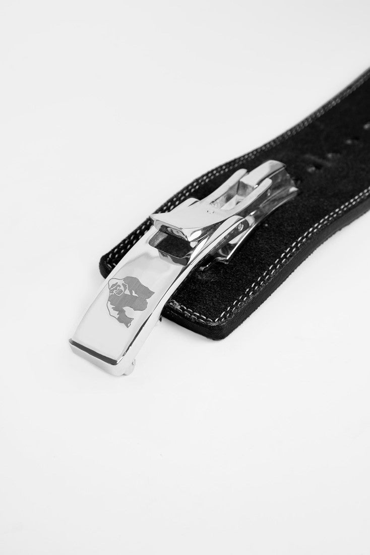 Gorilla Wear Halterriem - 4 Inch Leren Lever Lifting Belt - Zwart