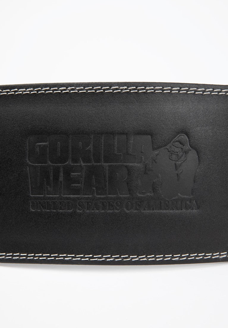 Gorilla Wear Halterriem - 6 Inch Padded Leren Lifting Belt - Zwart