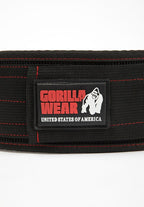 Gorilla Wear Halterriem - 4 Inch Nylon Lifting Belt - Zwart