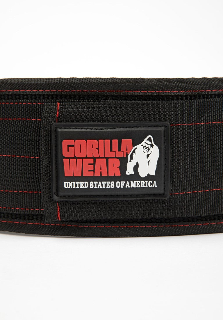Gorilla Wear Halterriem - 4 Inch Nylon Lifting Belt - Zwart