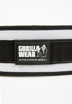 Gorilla Wear Halterriem - 4 Inch Dames Lifting Belt - Zwart/Wit