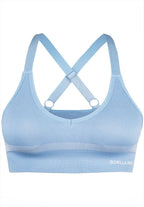 Gorilla Wear Selah Seamless Sportbeha - Lichtblauw
