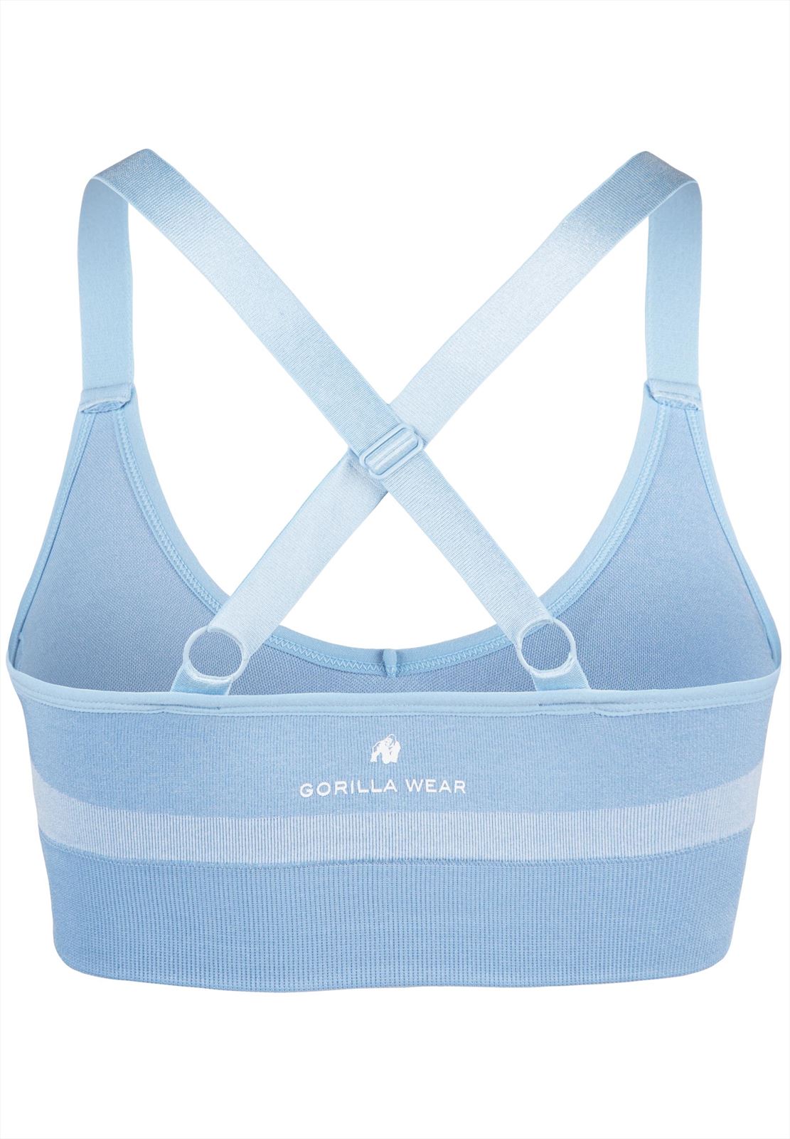 Gorilla Wear Selah Seamless Sportbeha - Lichtblauw