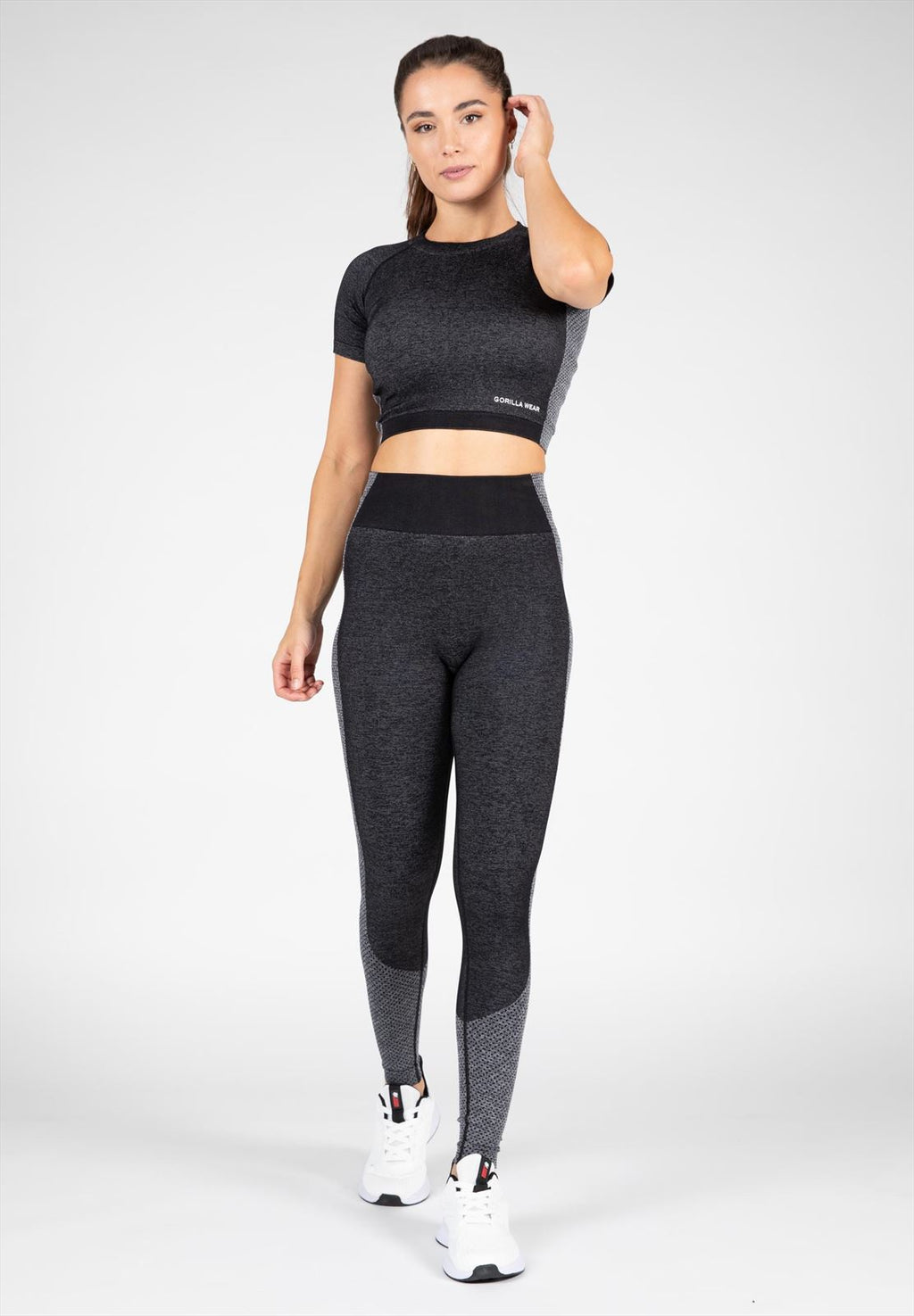 Gorilla Wear Selah Seamless Crop Top - Zwart