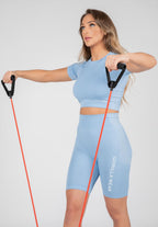 Gorilla Wear Selah Seamless Crop Top - Lichtblauw