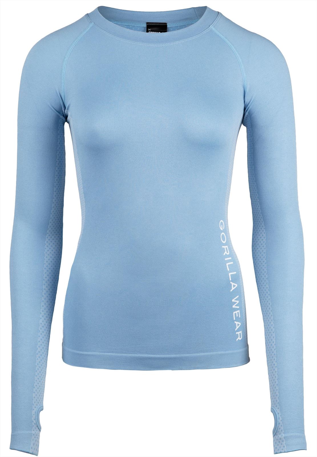 Gorilla Wear Selah Seamless Longsleeve - Lichtblauw