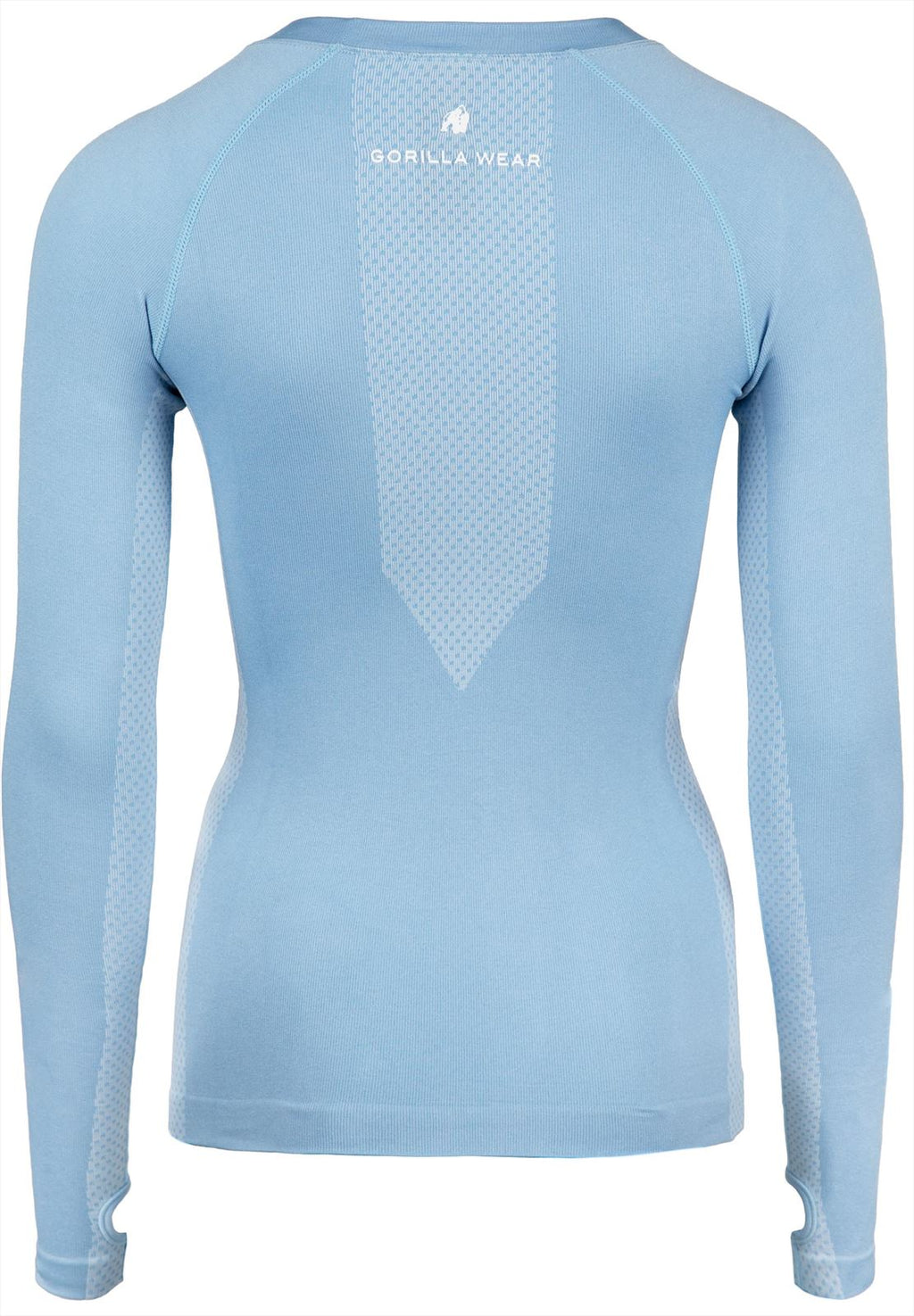 Gorilla Wear Selah Seamless Longsleeve - Lichtblauw