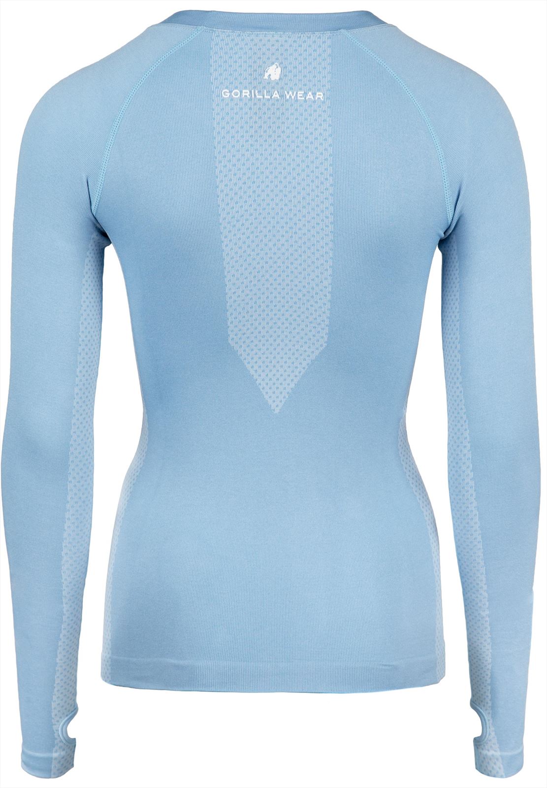Gorilla Wear Selah Seamless Longsleeve - Lichtblauw