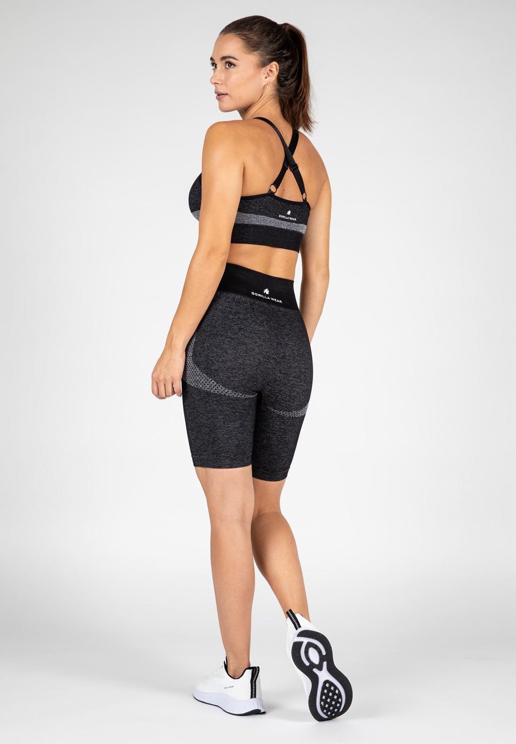 Gorilla Wear Selah Seamless Cycling Shorts - Zwart