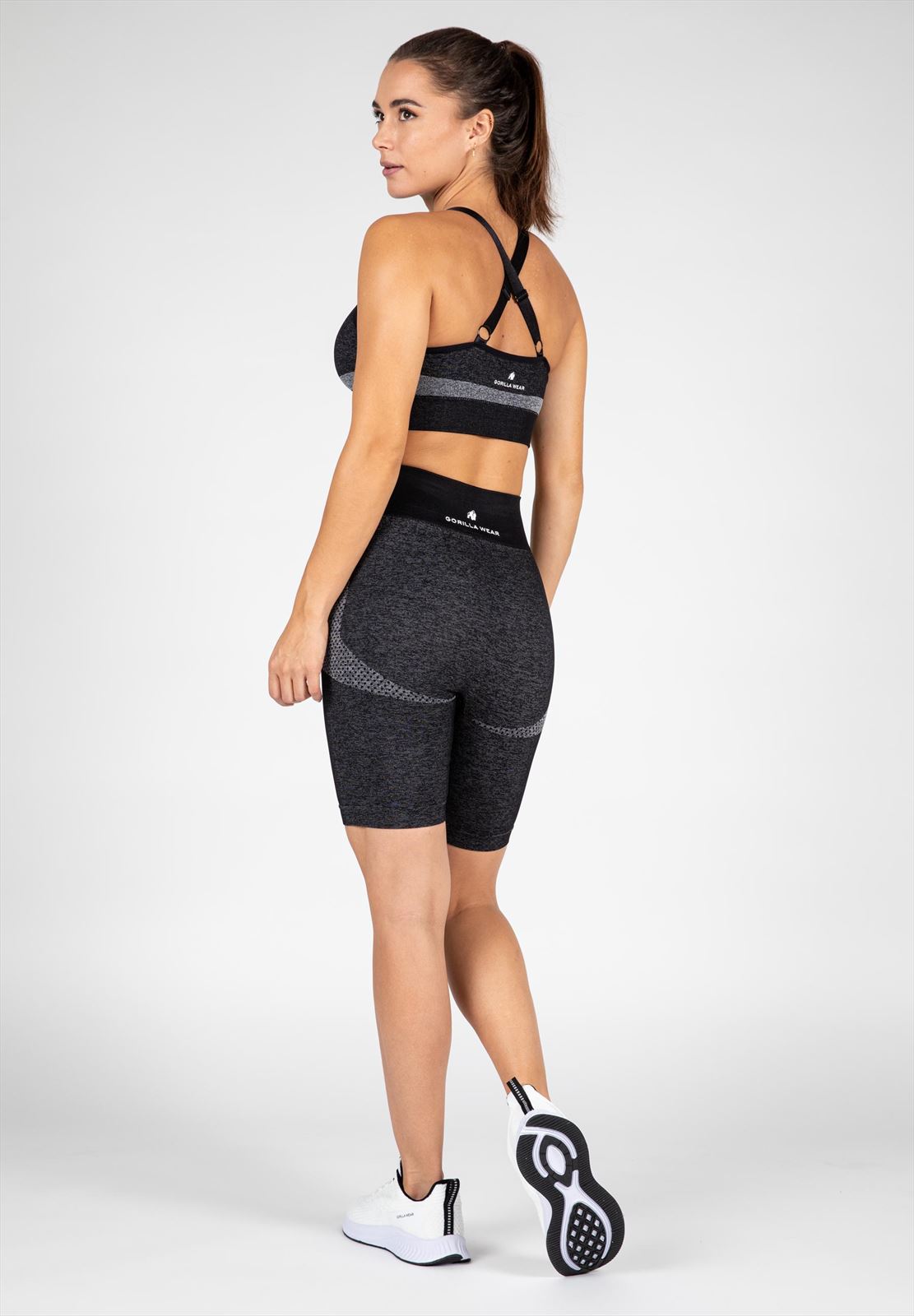 Gorilla Wear Selah Seamless Cycling Shorts - Zwart